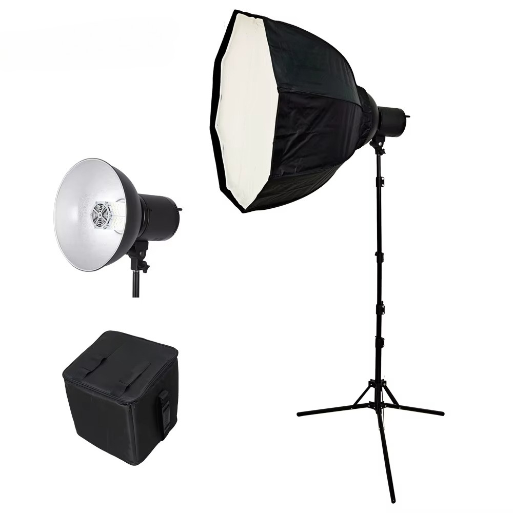 Photography Lighting Kit Portable - مصباح حلقي محمول بقوة 150 واط