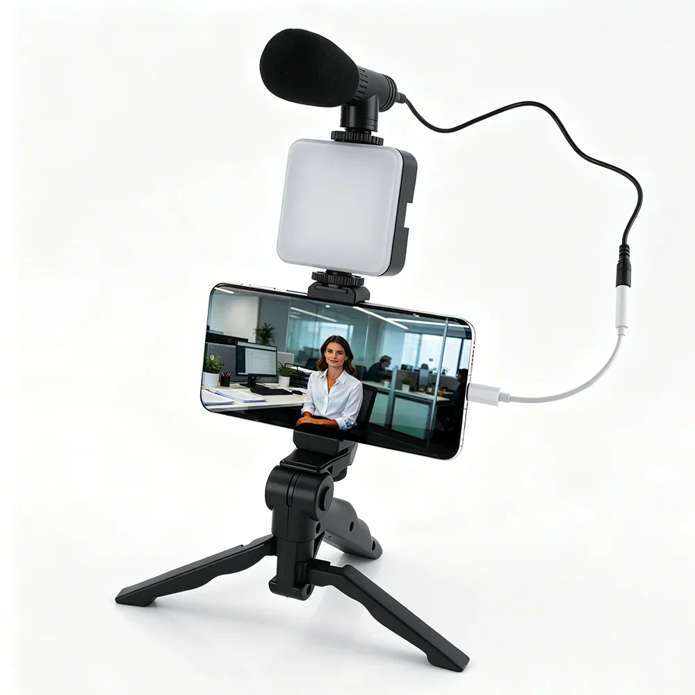Photography Lighting Kit Portable - طقم إضاءة فيديو LED للهواتف الذكية،