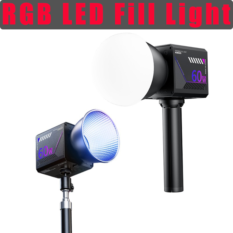 Photography Lighting Meter - ضوء فيديو RGB بقوة 60 واط،