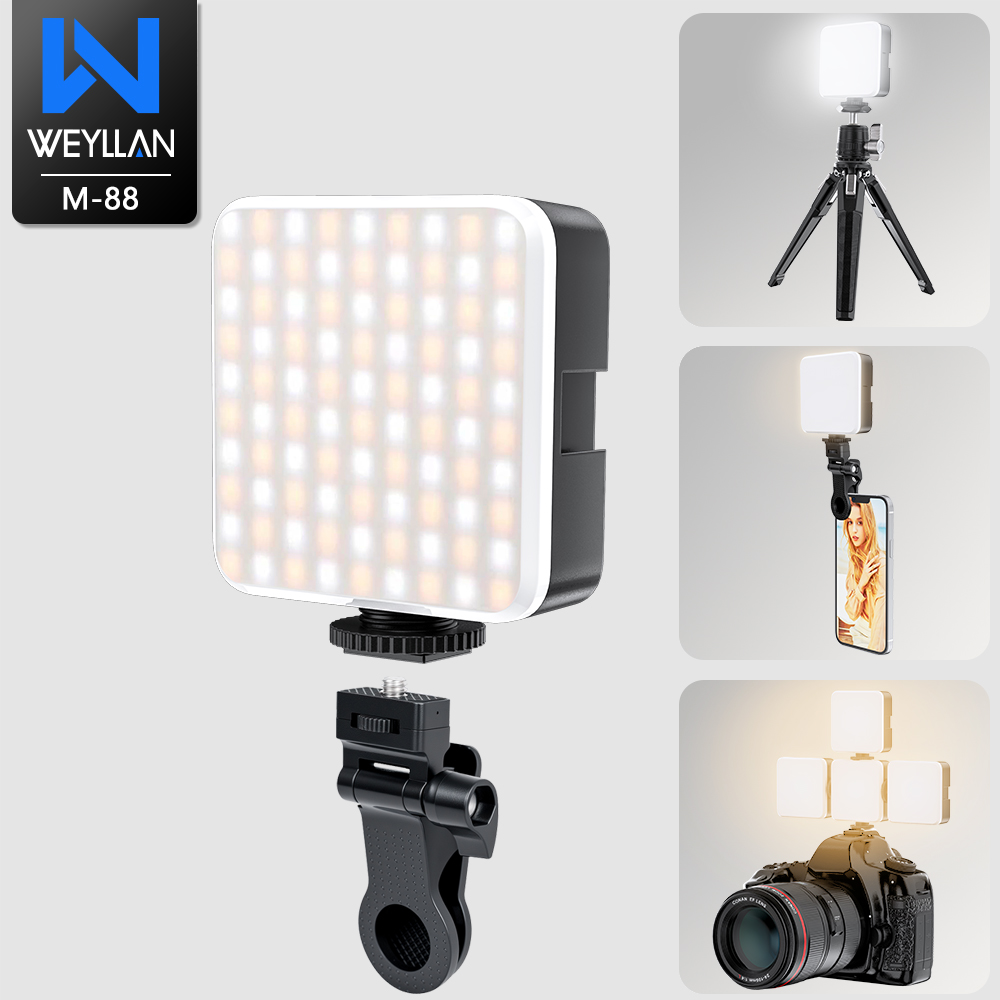WEYLLAN M-88 2000mAh LED الفيد - مراجعة Photography Lighting Brands وسعره