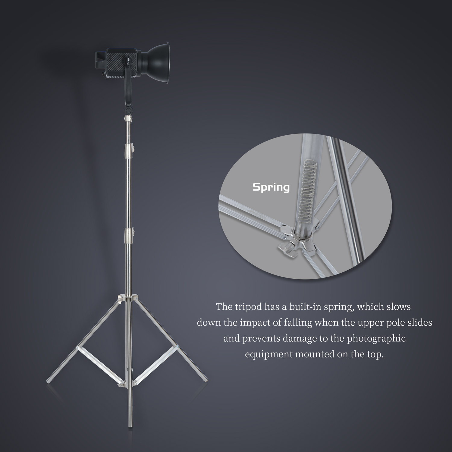 SH 2.8M الفولاذ المقاوم للصدأ  - مراجعة Photography Lighting Description وسعره