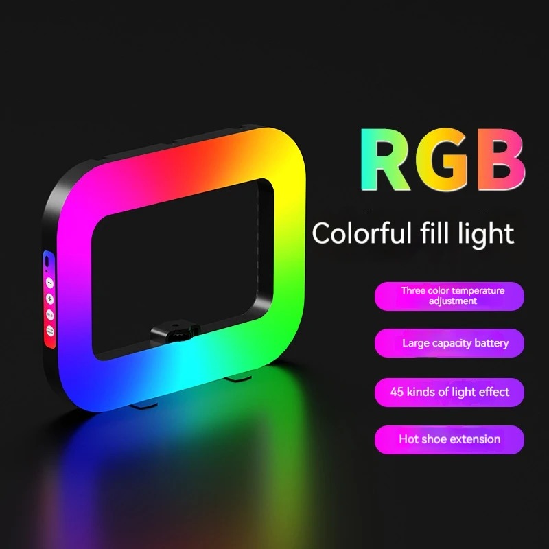 ضوء حلقي محمول RGB للتصوير الف - مراجعة Photography Lighting Handheld وسعره