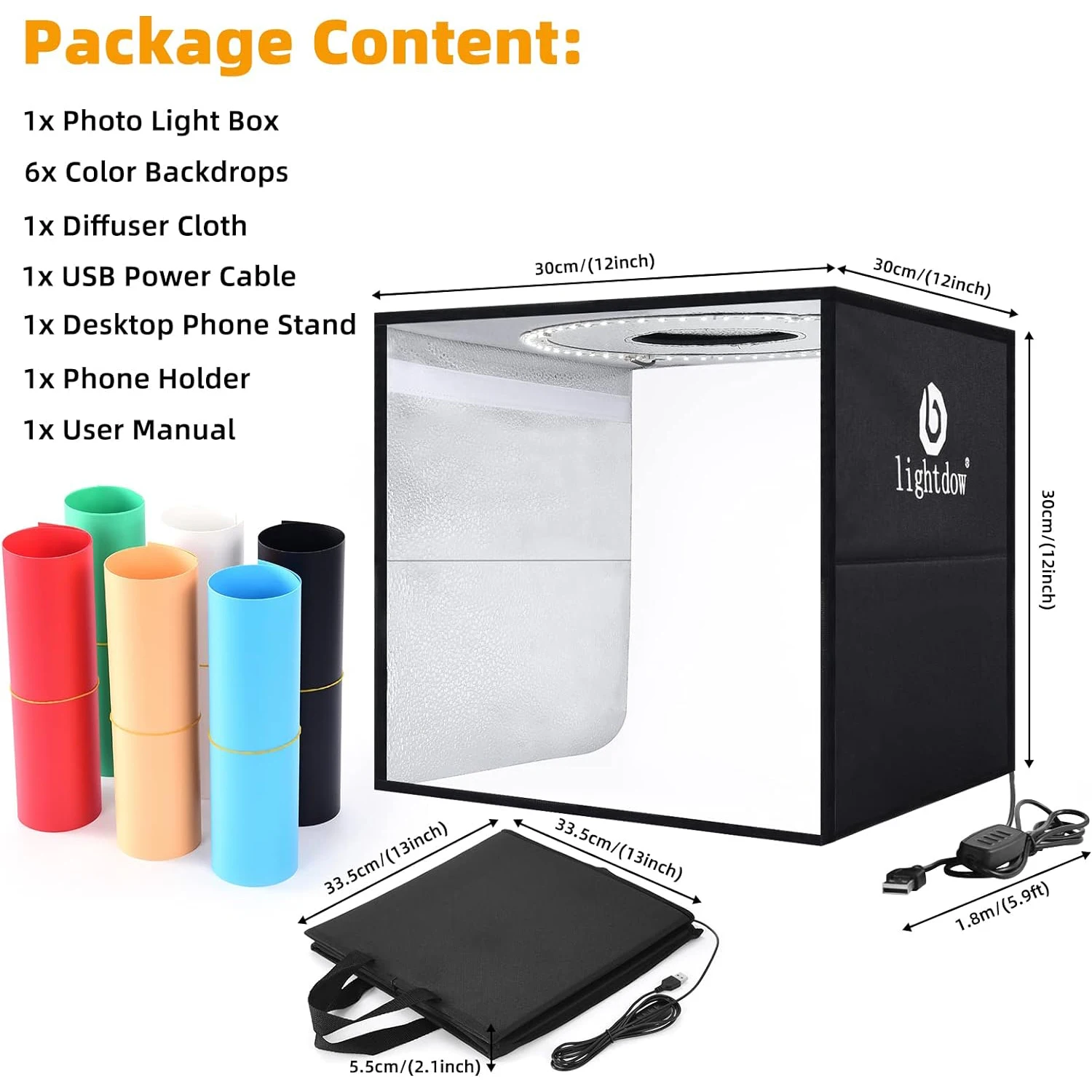 Lightdow Photo Studio Light Bo - مراجعة Photography Lighting Kit Portable وسعره