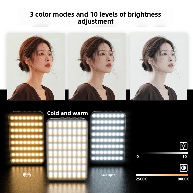 ضوء تعبئة مغناطيسي على الوجهين - مراجعة Photography Mobile Lighting وسعره
