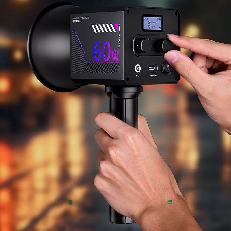 ضوء فيديو RGB بقوة 60 واط، إضا - مراجعة Photography Lighting Meter وسعره